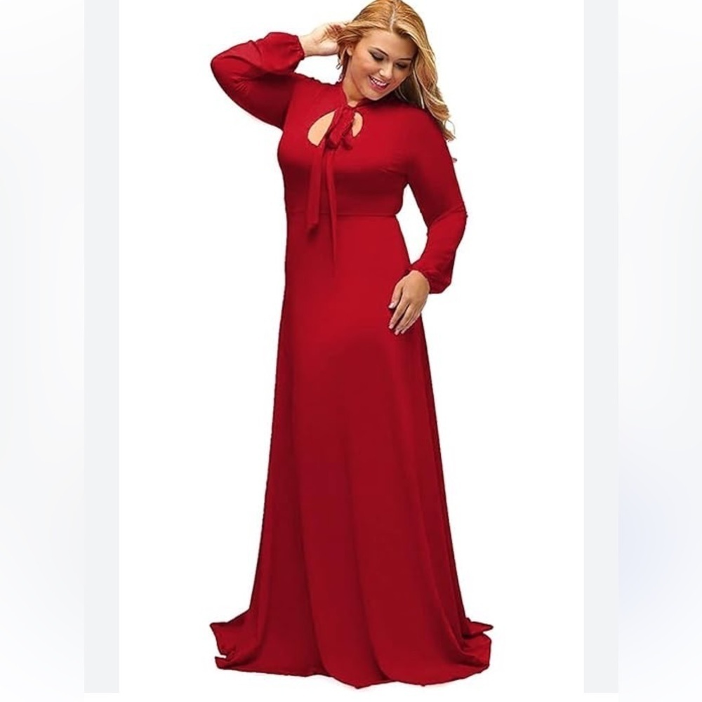 Women's Vintage Long Sleeve Plus Size Evening Party Maxi Dress
Gown new
